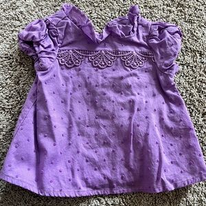 Purple Janie and Jack Girls Shirt 3-6M